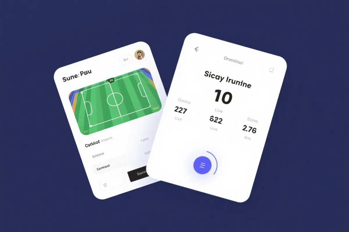 赛事与比分功能示意